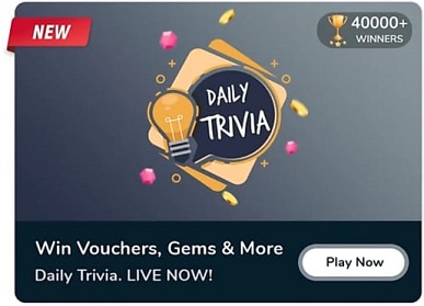 Flipkart Daily Trivia Quiz